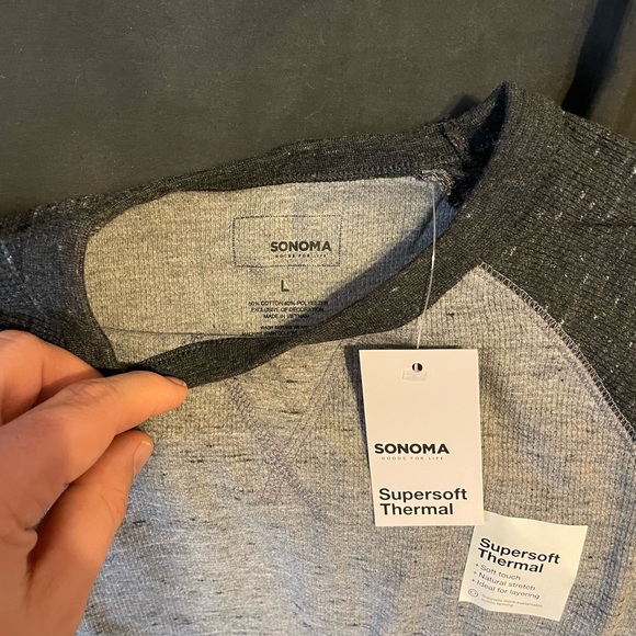Men's Sonoma Goods For Life® Supersoft Thermal Crewneck Top - Picture 2 of 2